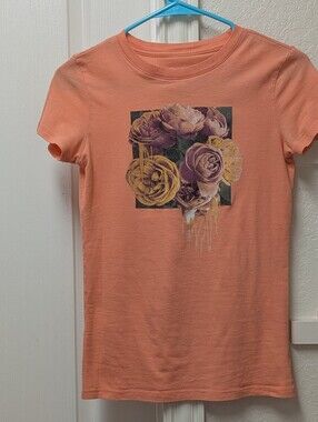 Free State Peach Floral Graphic Tee